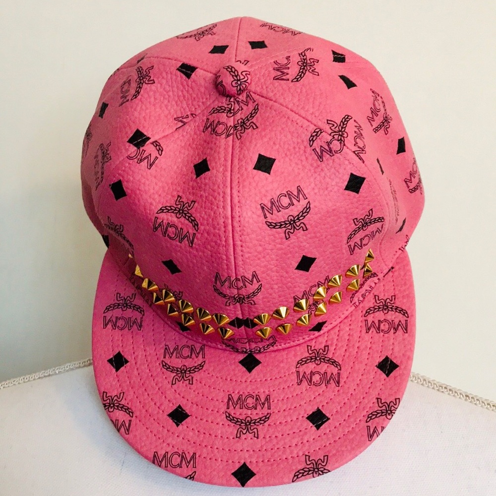 NWT MCM Limited Edition Pink Stark Baseball Cap